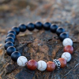NEW Onyx + Howlite Bracelet